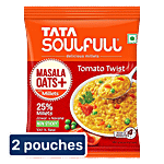 Tata Soulfull Masala Oats+ With 25% Millets, Tomato Twist, Non-Sticky 2 x 33 g Multipack
