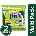 Sirprize Brite Plus Scrub Pad For Kitchen Utensils - Multi-Purpose, Heavy Duty 2 x 1 pc Multipack