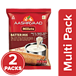 Aashirvaad Millets Batter Mix - Mixed Flour, Rich In Fibre & Protein, Gluten Free 2 x 80 g Multipack
