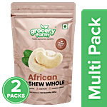 Grocery Farm African Cashew Whole - 100% Natural, Premium & Healthy, No Additives 2 X 200 g Multipack