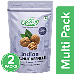 Grocery Farm Indian Walnut Kernels - 100% Natural, Premium & Healthy, No Additives 2 X 200 g Multipack