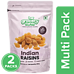 Grocery Farm Indian Raisins - Premium & Hand Picked, Natural 2 X 200 g Multipack