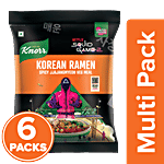 Knorr Korean Ramen Spicy Jjajangmyeon Veg Meal 6x110 g (Multipack)