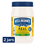 Hellmann's Veg Mayonnaise - For Sandwiches & Burgers 2 x 250 g Multipack