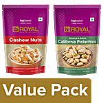 bb Royal Roasted Salted California Pistachios & Cashew Whole Combo, 200 G Each 2 X 200 g Combo