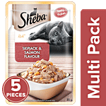 Sheba Skipjack & Salmon Flavour Wet Cat Food 5x35 g (Multipack)