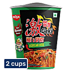 Nissin Geki - Hot & Spicy Korean Veg Flavoured Ramen Cup Noodles 2x70 g Cup Multipack