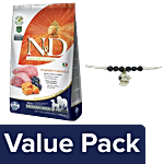 bb Combo Farmina Pet Foods N&D Dog Dry Food 2.5 kg + eCraftIndia Dog Design Pet Rakhi1 pc Combo 2 items