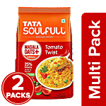 Tata Soulfull Masala Oats+ - With 25% Millets, Tomato Twist, Non-Sticky 2 x 500 g Multipack