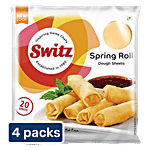 Switz Spring Rolls Dough Sheets - (8x8) 4 x 20 pcs Multipack