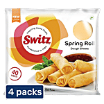 Switz Spring Rolls Dough Sheets - (6x6) 4 x 40 pcs Multipack