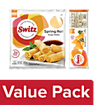 Switz Spring Rolls Dough Sheets - (8x8) 20 pcs + Samosa Dough 50 Sheets Combo 2 Items