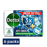 Dettol Icy Cool Soap 6 x150 g Multipack