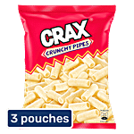 Crax Crunchy Pipes Salted Puffs 3x75 g (Multipack)