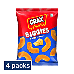 Crax Biggies Swiss Cheese Puffs 4x65 g (Multipack)