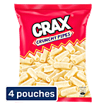 Crax Crunchy Pipes Salted Puffs 4x72 g (Multipack)