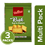 Tasties Rusk - Suji & Elaichi 3 x 200 g Multipack