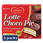 Lotte Choco Pie - Original, With Rich Marshmallow, No Preservatives 2 x 336 g Multipack