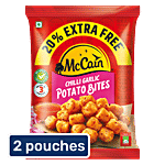 McCain Crunchy Potato Nuggets - Chilli Garlic Potato Bites 2 x 700 g Multipack