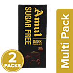 Amul Sugar Free Dark Chocolate 2 x 150 g Multipack