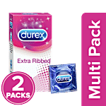Durex Extra Ribbed Condom 2 x 10 pcs Multipack