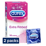 Durex Extra Ribbed Condom 2 x 10 pcs Multipack