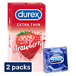 Durex Strawberry Flavoured Condom 2 x 10 pcs Multipack