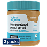 The Whole Truth Date Sweetened Crunchy Peanut Spread 2x325 g (Multipack)