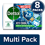 Dettol Icy Cool Soap 8 x 100 g Multipack