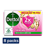 Dettol Skincare Soap 8 x 150 g Multipack
