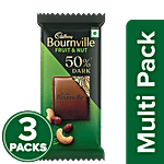 Cadbury Bournville Fruit & Nut 50% Dark Chocolate Bar 3x30 g (Multipack)