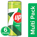7UP Zero Sugar Soft Drink 6 x 330 ml Multipack