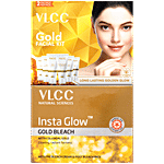 VLCC Gold Facial Kit, 60 g + Gold Bleach, 60 g Combo (2 Items)