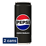 Pepsi Zero Sugar Soft Drink 2 x 300 ml Multipack