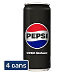 Pepsi Zero Sugar Soft Drink 4 x 300 ml (Multipack)