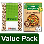 bb Combo bb Popular Kabuli Chana/Kabuli Kadale, 1 kg + Tata Sampann Chhole Masala,100 g 2 Items Combo