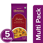 bb Royal Pulav Premium Basmati Rice 5 x 1 kg Multipack