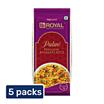 bb Royal Pulav Premium Basmati Rice 5 x 1 kg Multipack