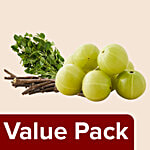 bb Combo Amla 250 g + Tulsi Leaves 100 g + Neem Giloy Amrutha Balli Organic 100 g Combo 3 Items