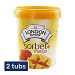 London Dairy Ice Cream - Mango Sorbet 2 x 500 ml Tub Multipack
