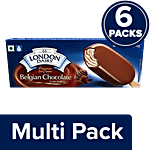 London Dairy Premium Ice Cream Stick - Belgian Chocolate 6 x 100 ml Box Multipack