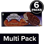 London Dairy Premium Ice Cream Stick - Chocolate Almond 6 x 110 ml Box Multipack