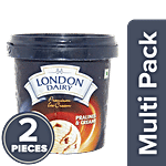 London Dairy Premium Ice Cream - Praline & Cream 2 x 125 ml Multipack