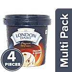 London Dairy Premium Ice Cream - Praline & Cream 4 x 125 ml Multipack