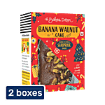 The Baker's Dozen Zero Maida Banana Walnut Cake 2x150 g (Multipack)