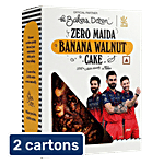 The Baker's Dozen Zero Maida Banana Walnut Cake 2x150 g (Multipack)