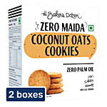 The Baker's Dozen Zero Maida Coconut Oats Cookies 2x80 g (Multipack)