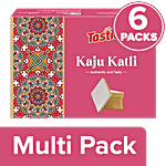 Tasties Kaju Katli / Kaju Barfi - Premium Mithai 6 x 200 g Multipack