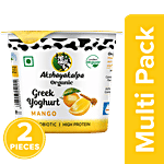 Akshayakalpa Organic Greek Yoghurt - Mango 2 x 90 g Multipack