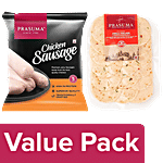 Prasuma Chicken Sausage, 250 g + Chicken Chilli Salami, 200 g Combo (2 Items)
